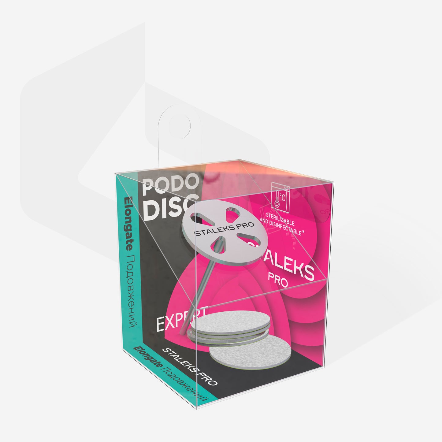 Pedicure disc extended Pododisc Staleks Pro M complete with removable file 180 g image 1