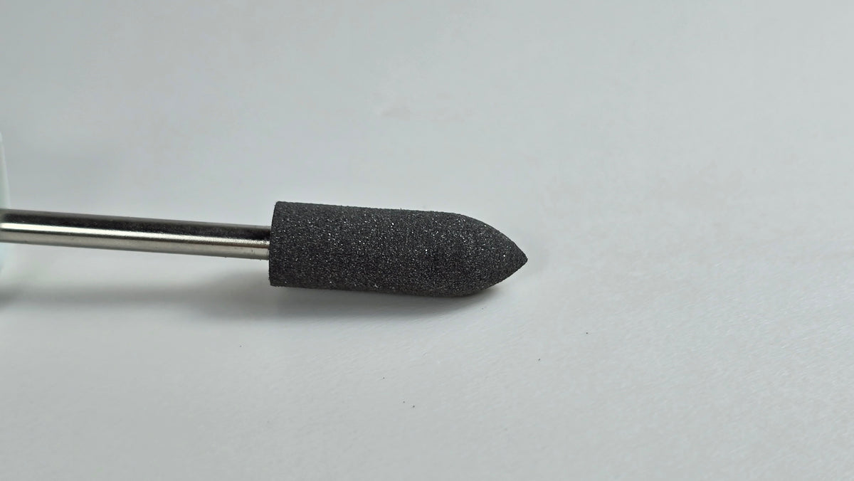 Silicone nail polisher №2, 3/32″, ⌀6*16mm, Black (XC) image 1