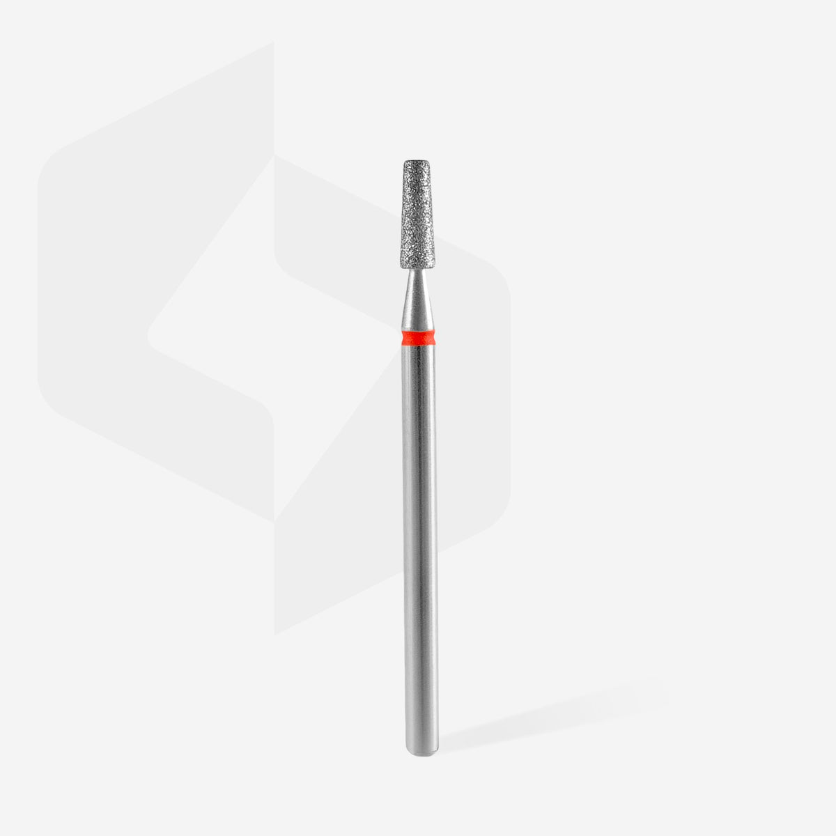 Diamond nail drill bit, “frustum”, red, head diameter 2,5 mm, working part 8 mm image 1