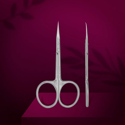 Professional cuticle scissors with hook EXCLUSIVE 23 TYPE 2 (magnolia) image 0