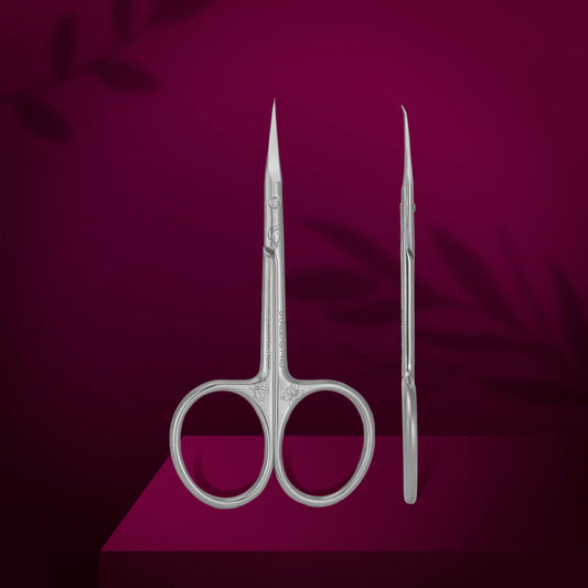 Professional cuticle scissors with hook EXCLUSIVE 23 TYPE 2 (magnolia) image 0