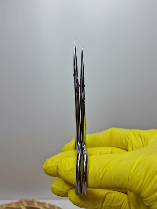 Professional cuticle scissors with hook Staleks Pro Exclusive 21 Type 2 (Magnoli image 1
