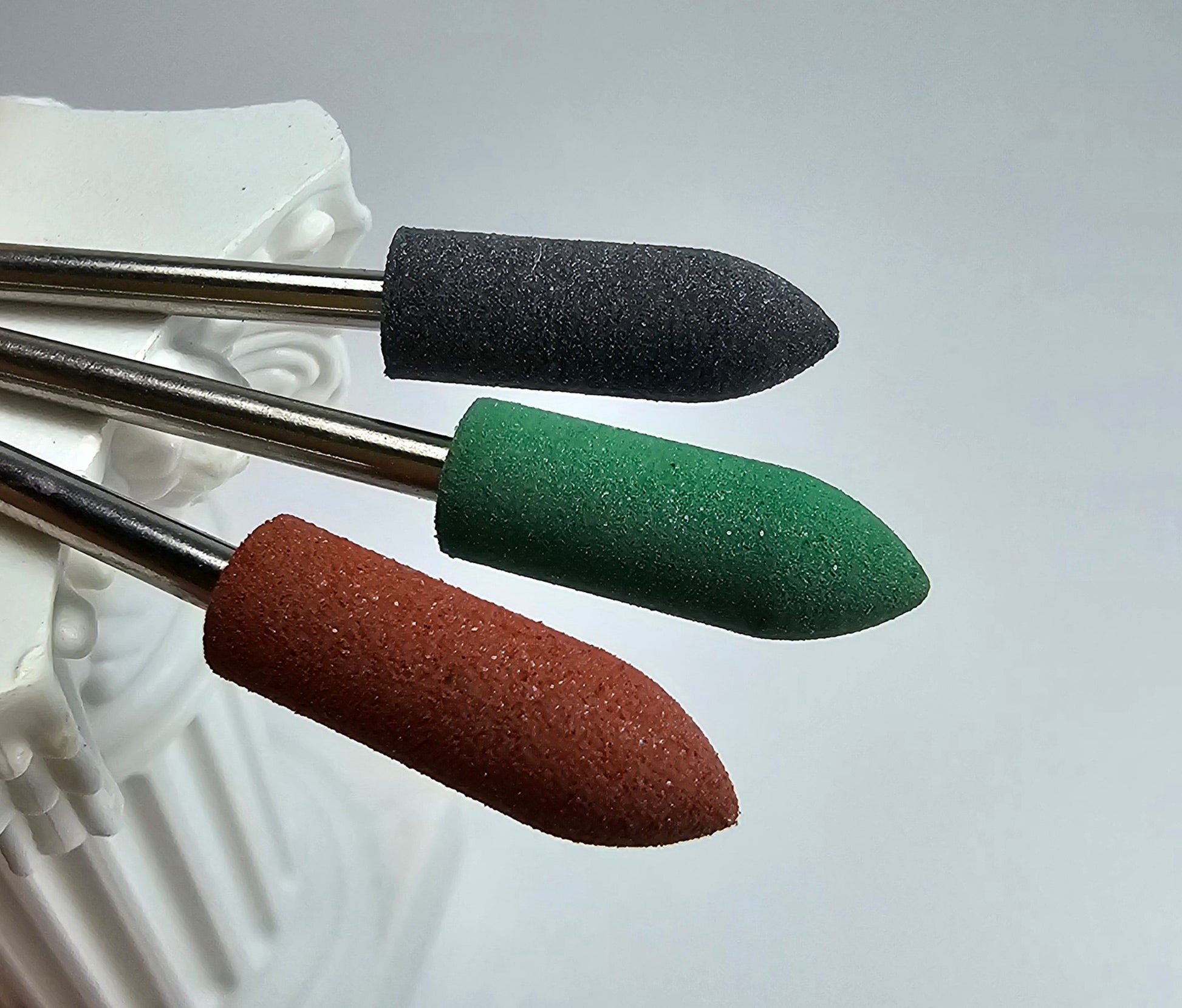 Silicone nail polisher №2, 3/32″, ⌀6*16mm, Green (C) image 2