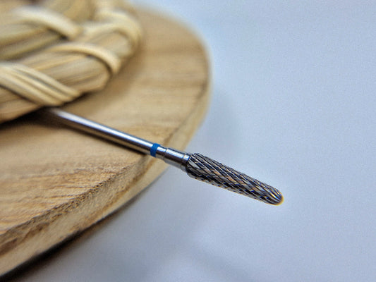 Carbide nail drill bit, “frustum” blue, head diameter 4 mm / working part 13 mm image 0