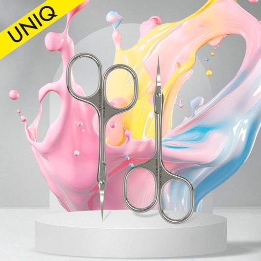 Professional cuticle scissors Asymmetric UNIQ 30 TYPE 4 image 0