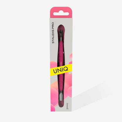 Manicure pusher Gummy with silicone handle UNIQ 10 TYPE 4.2 (rounded narrow push image 3