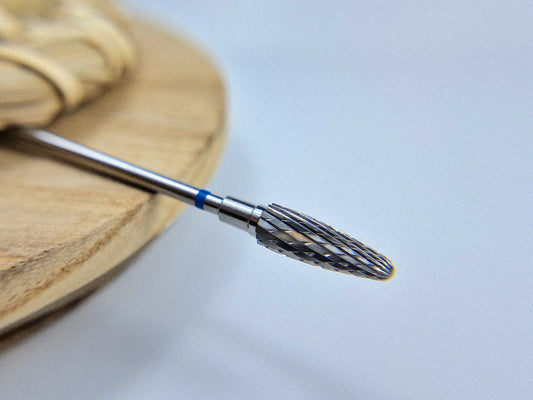Carbide nail drill bit, “corn”, blue, head diameter 5 mm/ working part 13 mm image 0