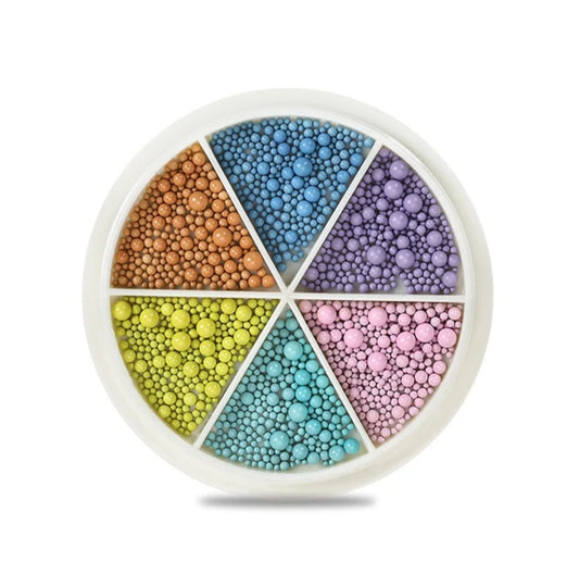 Metallic bubbles pearls Pastel colours image 0