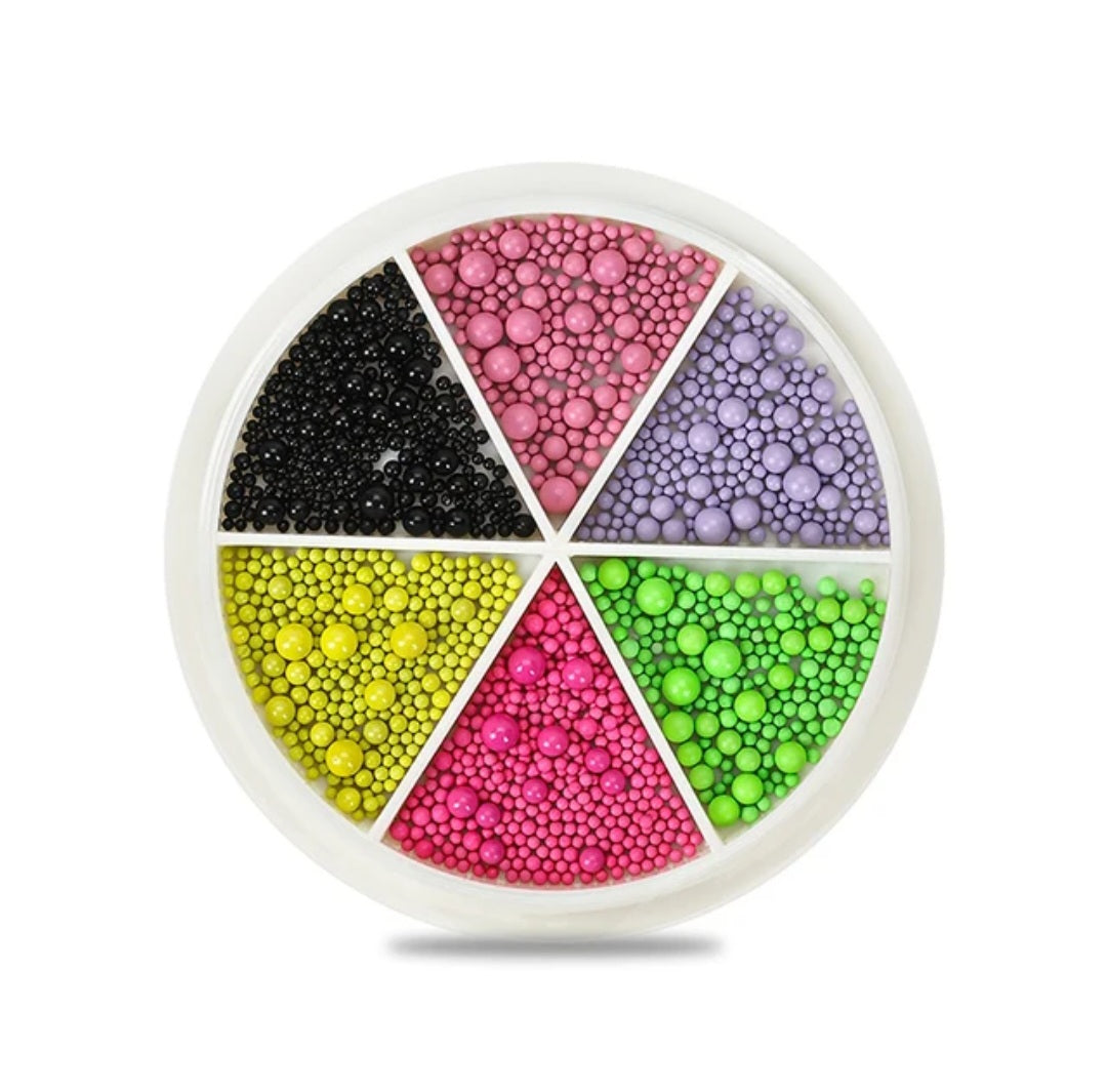 Metallic bubbles pearls Neon colours image 0