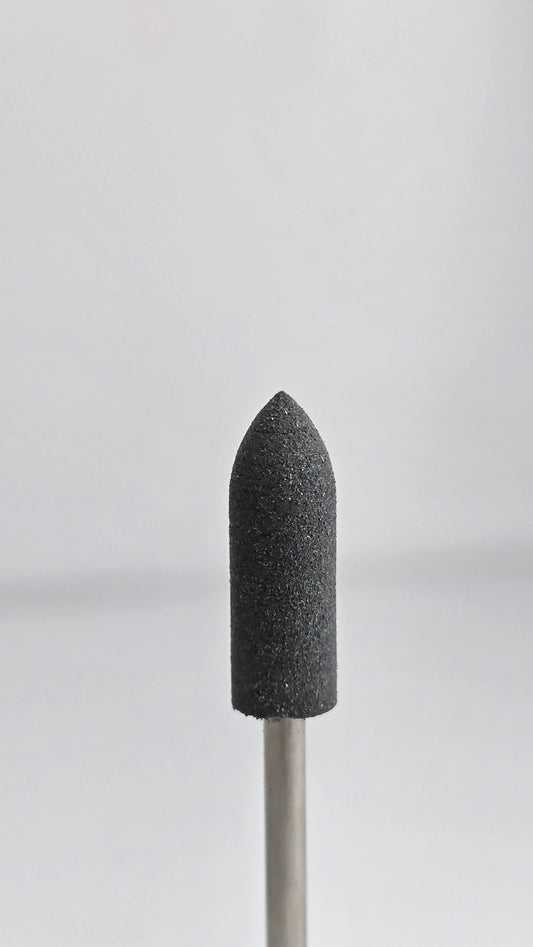 Silicone nail polisher №2, 3/32″, ⌀6*16mm, Black (XC) image 0